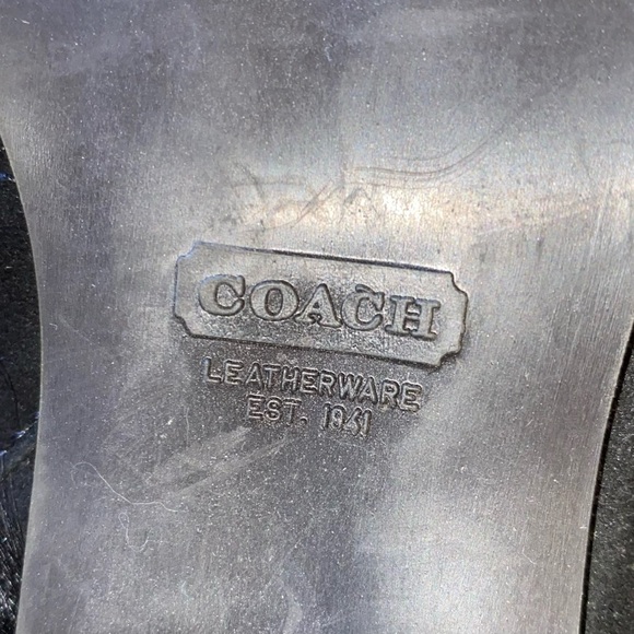 Coach suede tall heeled boots - Picture 9 of 12